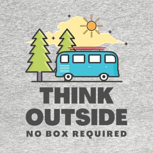 Think Outside No Box Lateral Thinking T-Shirt